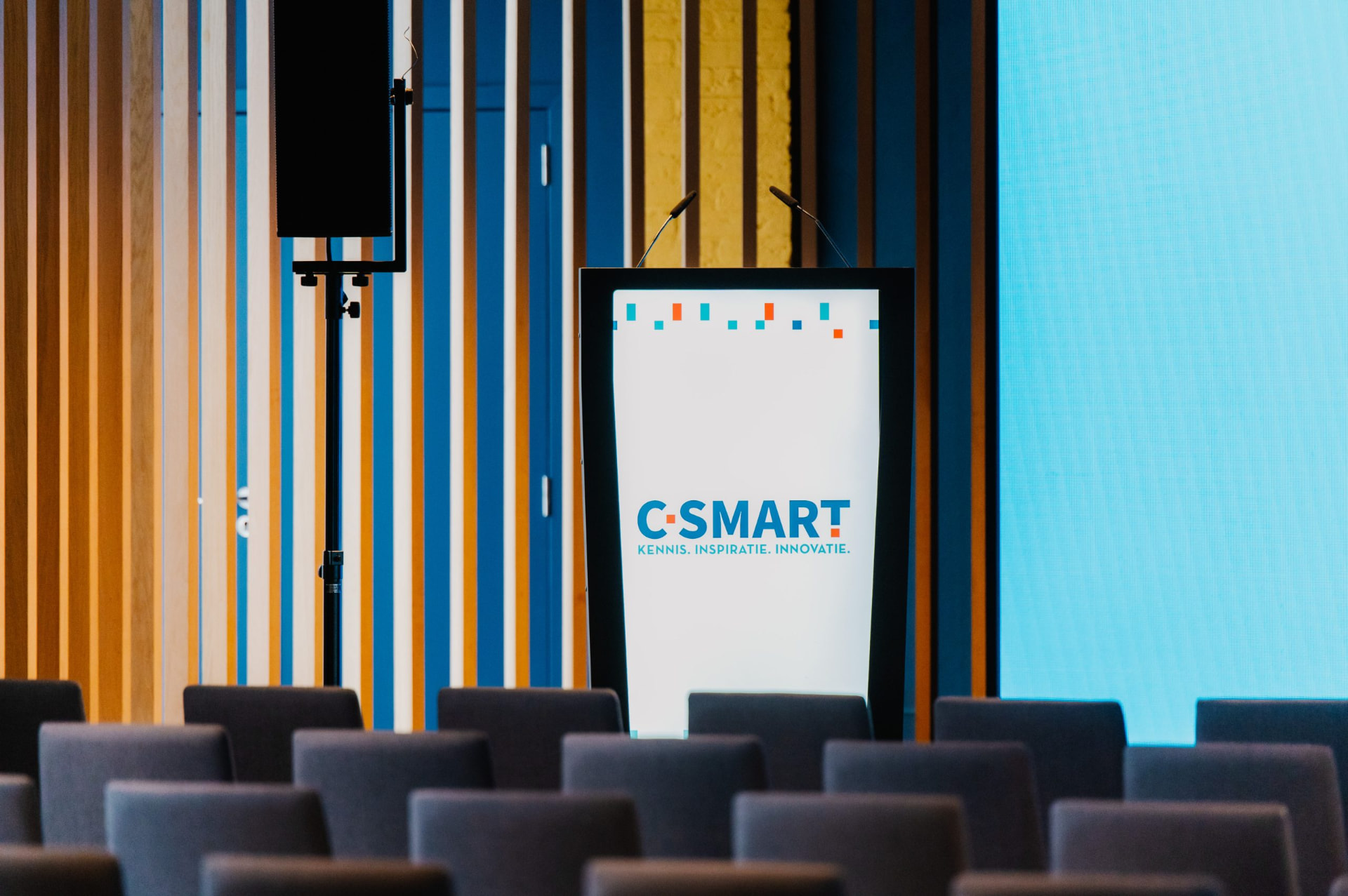Spreker tijdens een C-smart kennissessie